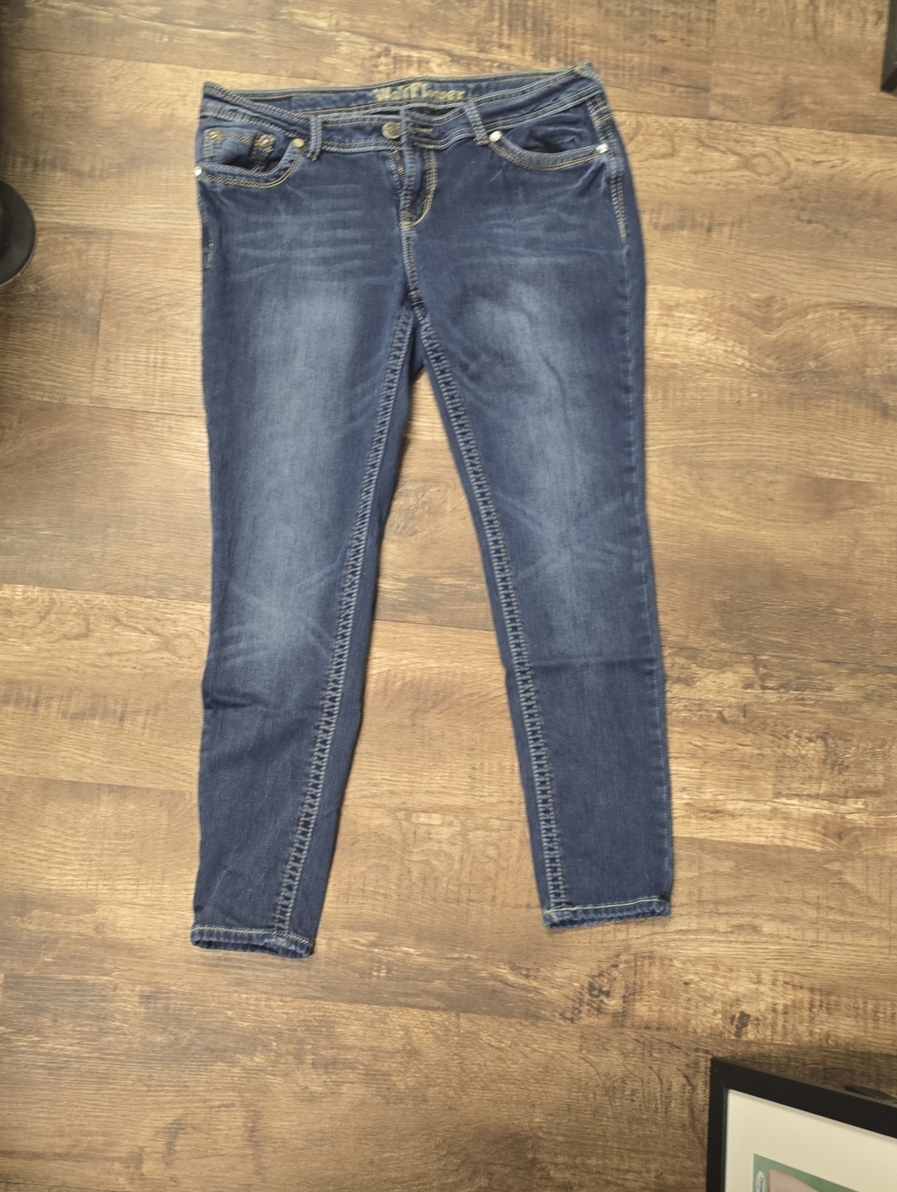 Wallflower Skinny High-Rise Dark Blue Jeans
